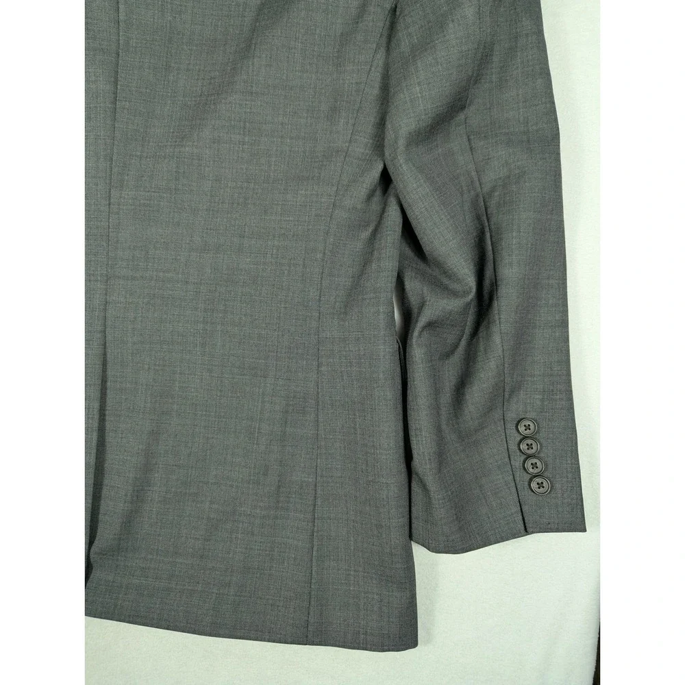 Lauren Ralph Lauren Mens 42R‎ Grey Wool 2-Button Suit Jacket Blazer 42 Regular